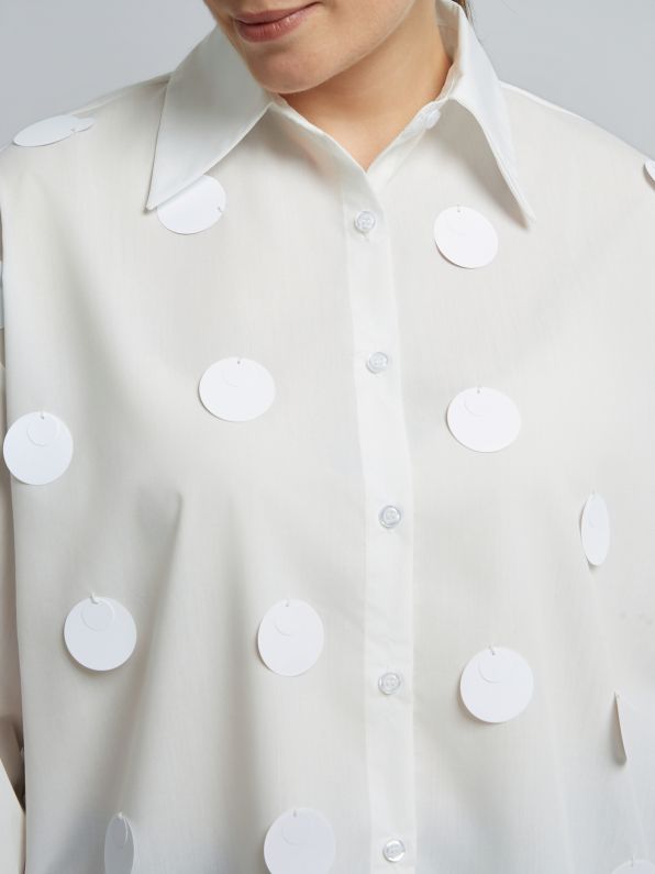 Shirt with Circular Embellishments 0004.3511