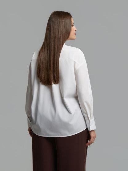 Pearl Embellished Cotton Shirt 0004.3512