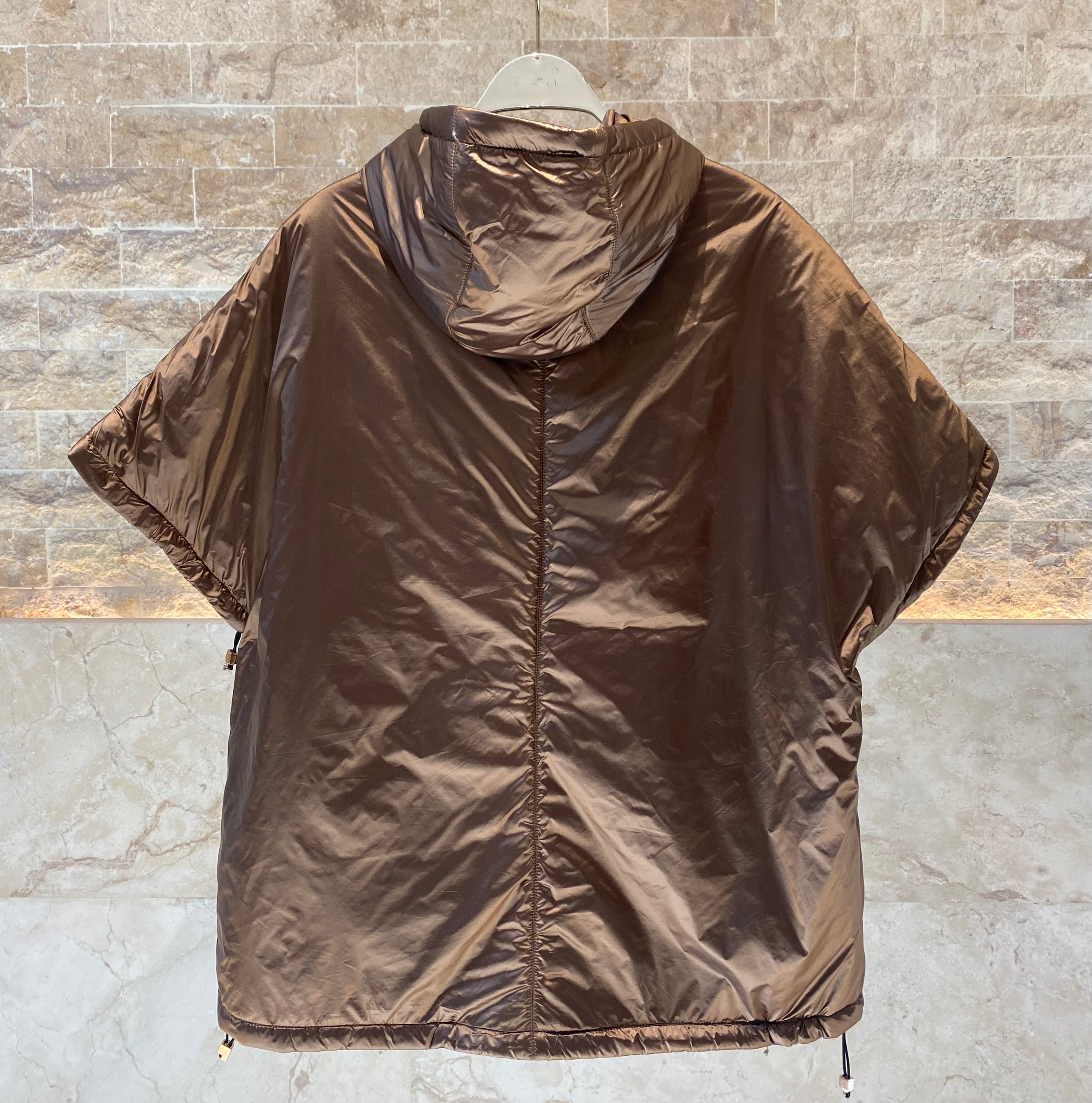 0004.4513 Relaxed Fit Hooded Puffer Jacket - Brown Loft
