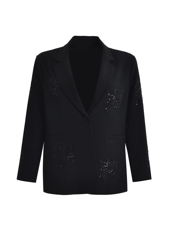 Floral Sequin Embroidered Jacket 0004.4522.N