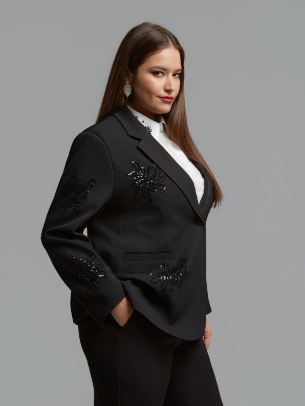 Floral Sequin Embroidered Jacket 0004.4522.N