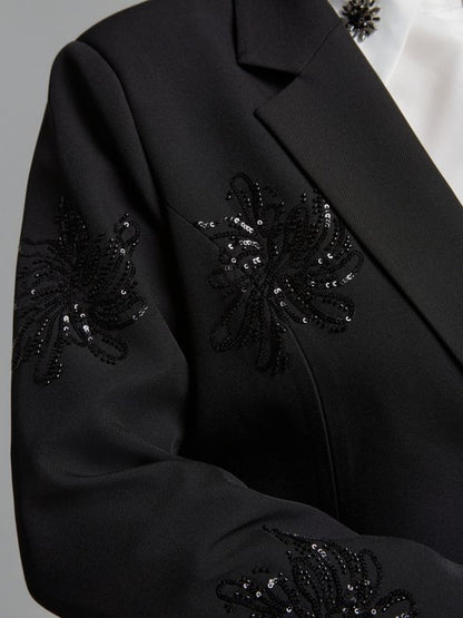 Floral Sequin Embroidered Jacket 0004.4522.N