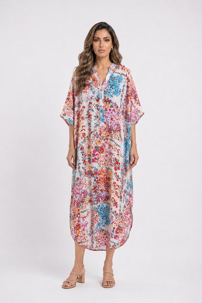 67916-1303 Multicolor Floral Printed Dress