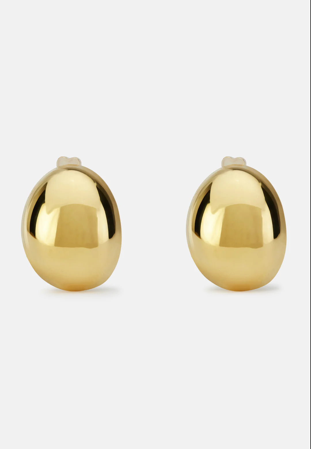 Lore Earrings أقراط بيضاوية سميكة على شكل قبة