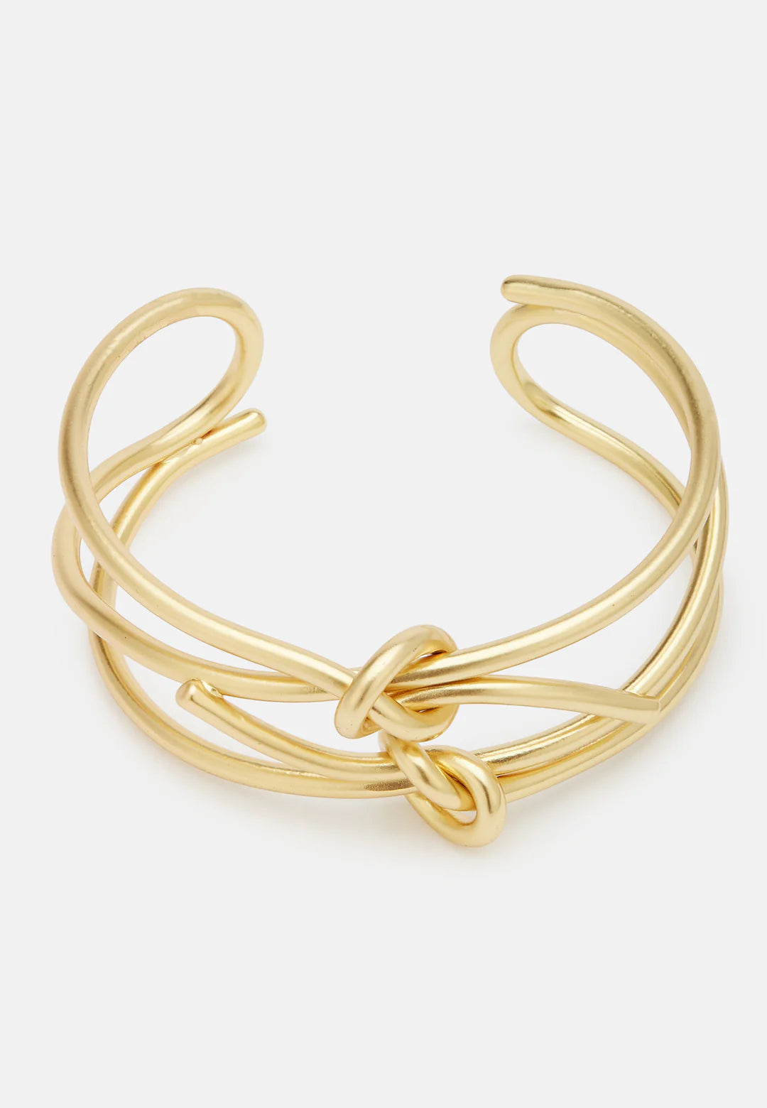 Vera Bracelet سوار مفتوح مزدوج بتفاصيل عقدة