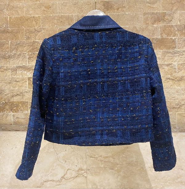 08528 Cropped Tweed Jacket سترة تويد قصيرة