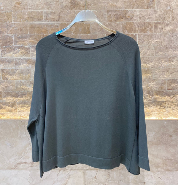 SS24-K4 Oversized A Line Sweater سترة كبيرة الحجم على شكل حرف A