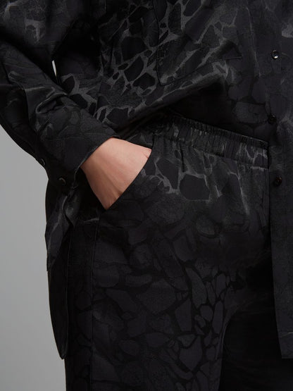 Lace Detail Shirt &amp; Wide-Leg Pants Set 8601.3060/2080