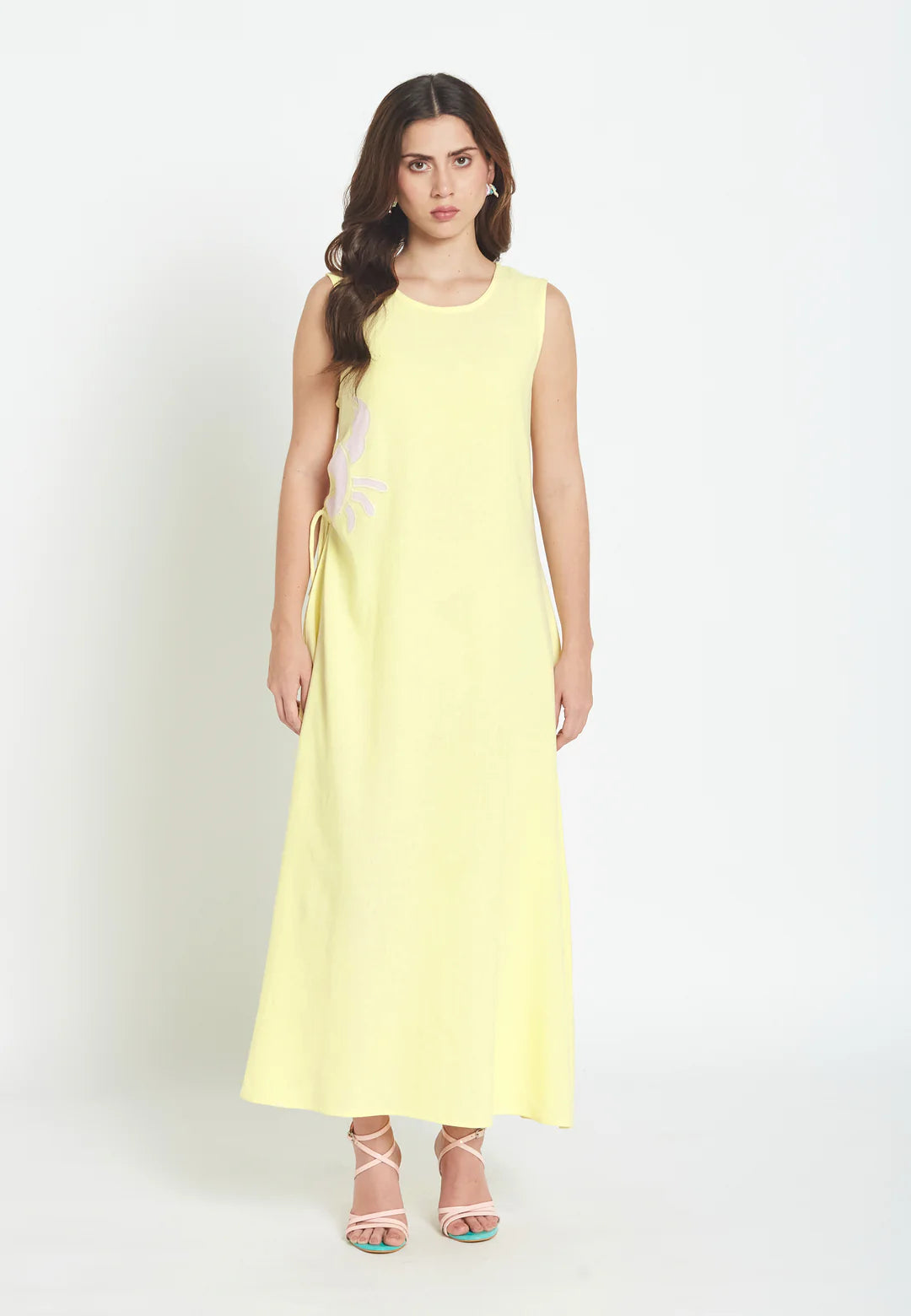 Solara Sleeveless Cotton Dress فستان قطن بدون أكمام