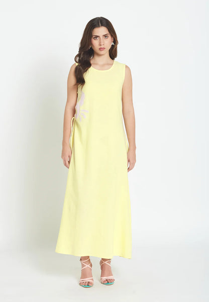 Solara Sleeveless Cotton Dress فستان قطن بدون أكمام