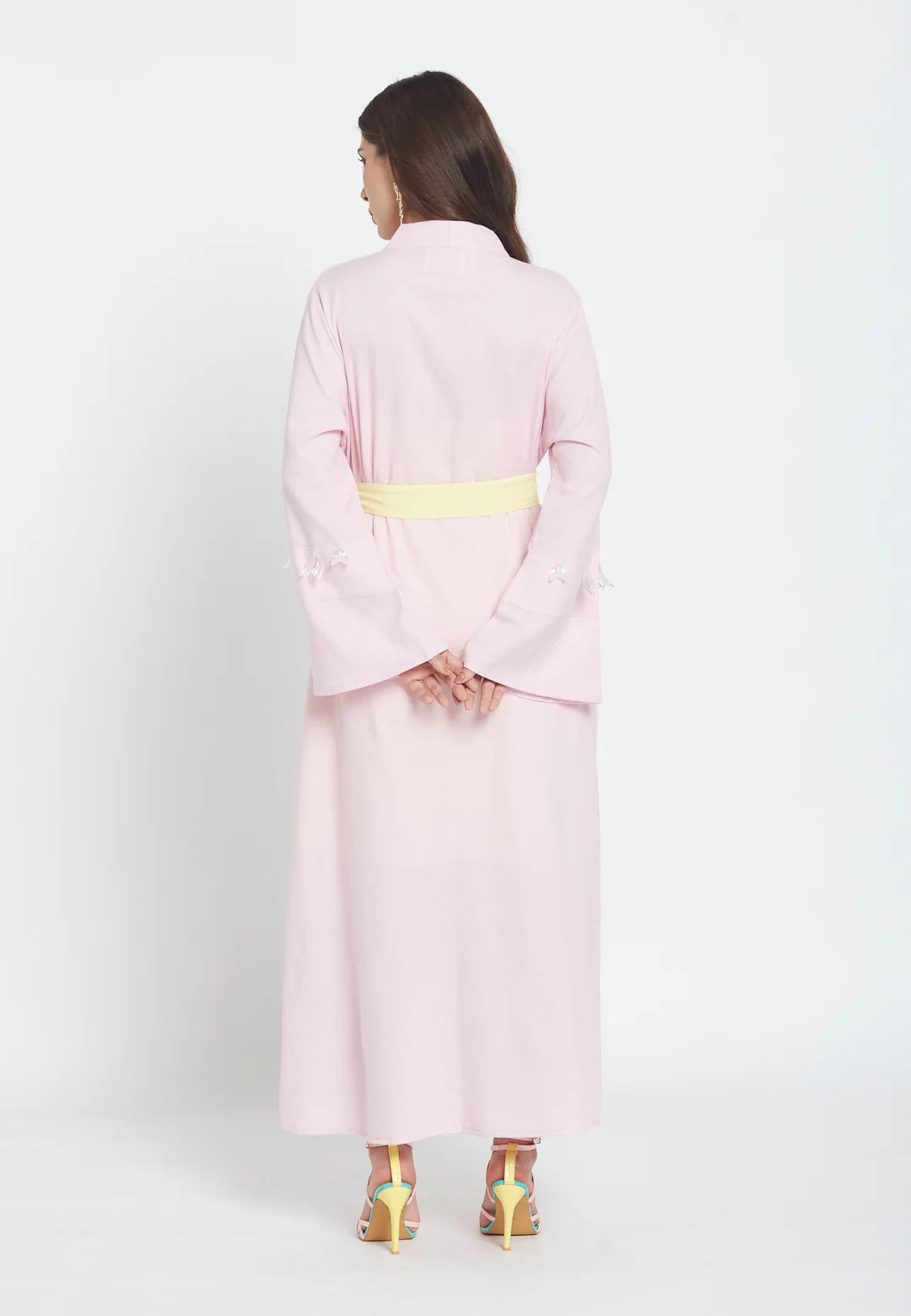 Stella Maxi Belted Kimono Robe رداء كيمونو طويل بحزام