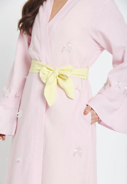 Stella Maxi Belted Kimono Robe رداء كيمونو طويل بحزام