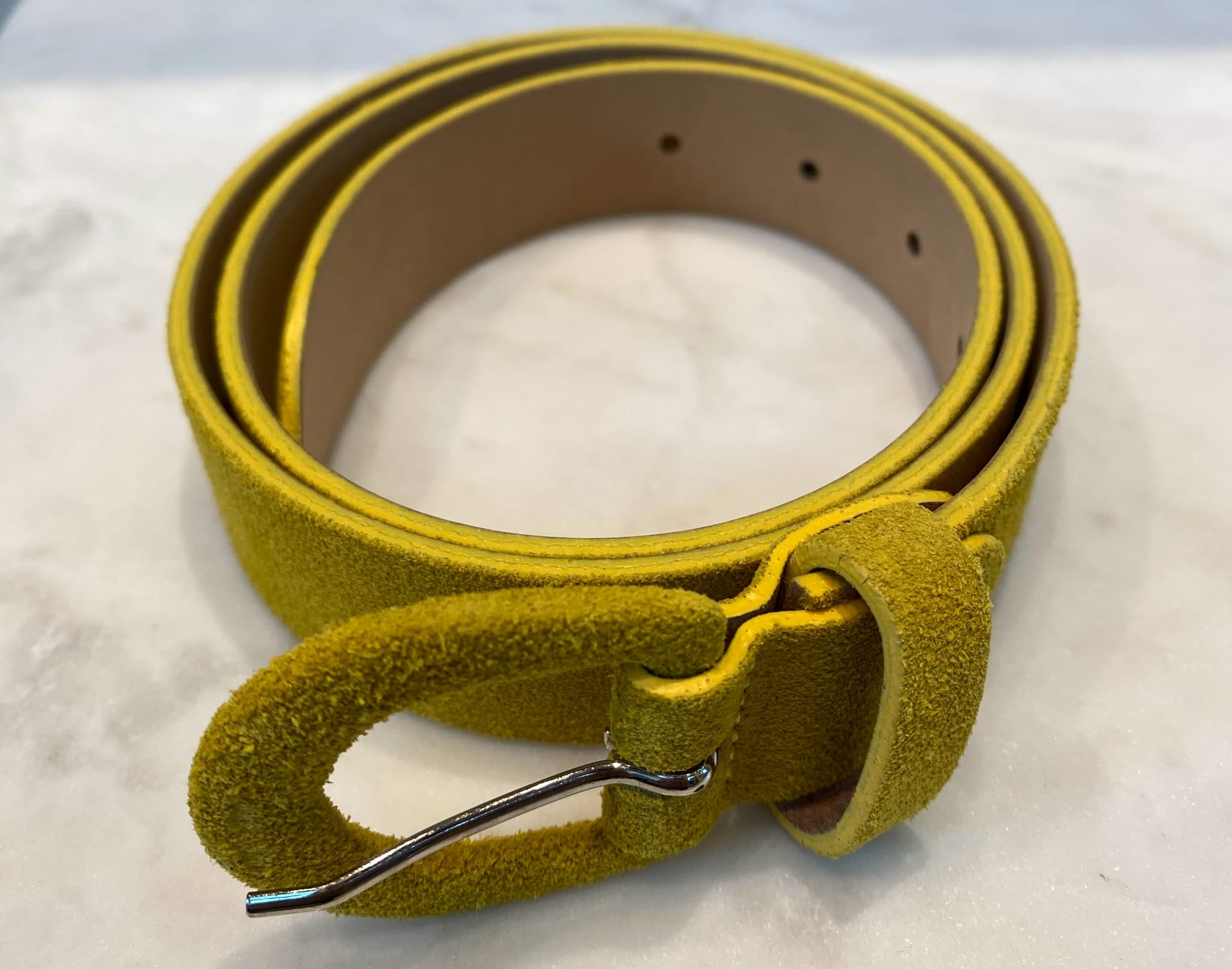 790052 Suede Buckle Belt