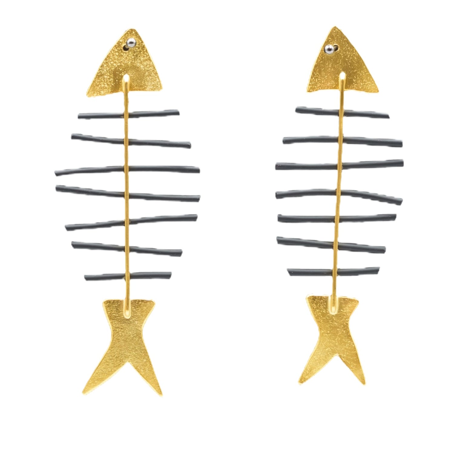 Fish Bone Earrings - 1310