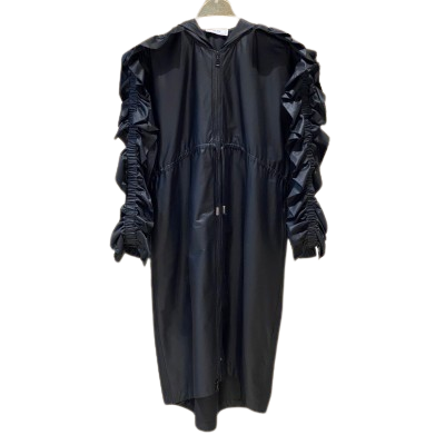 JPE22GI097 Hoodie Ruffled Dress Jackets جاكيتات هوديي مكشكشة