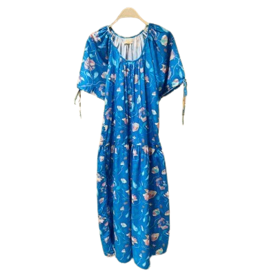 Elise Dress (Floral Printed Long Cotton Dress)فستان قطن طويل بطبعات زهور