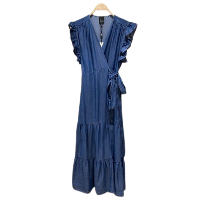 33-3315 (Denim Wrapped Dress) فستان جينز ملفوف