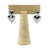 Double Love Heart Drop Earrings