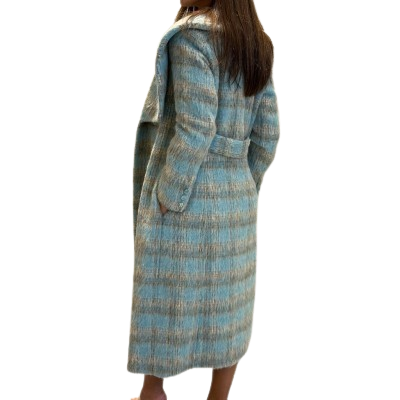 3130 (Tartan Wool Coat)