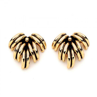 Banana Gold Earrings أقراط الموز الذهبية