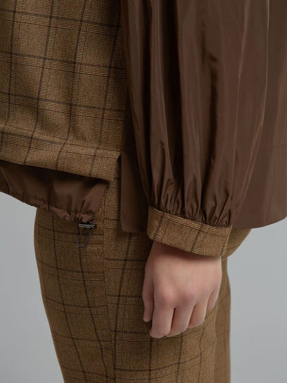 Checked Knit Top &amp; Wide-Leg Trouser 8601.1016/2037
