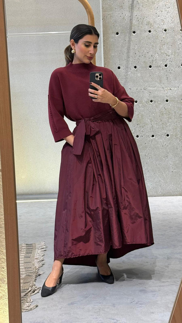 HM7362  Long Back Waterproof Skirt تنورة طويلة الظهر مقاومة للماء