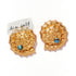 Sea Salt - Swirling Spirograph Earrings - Brown Loft