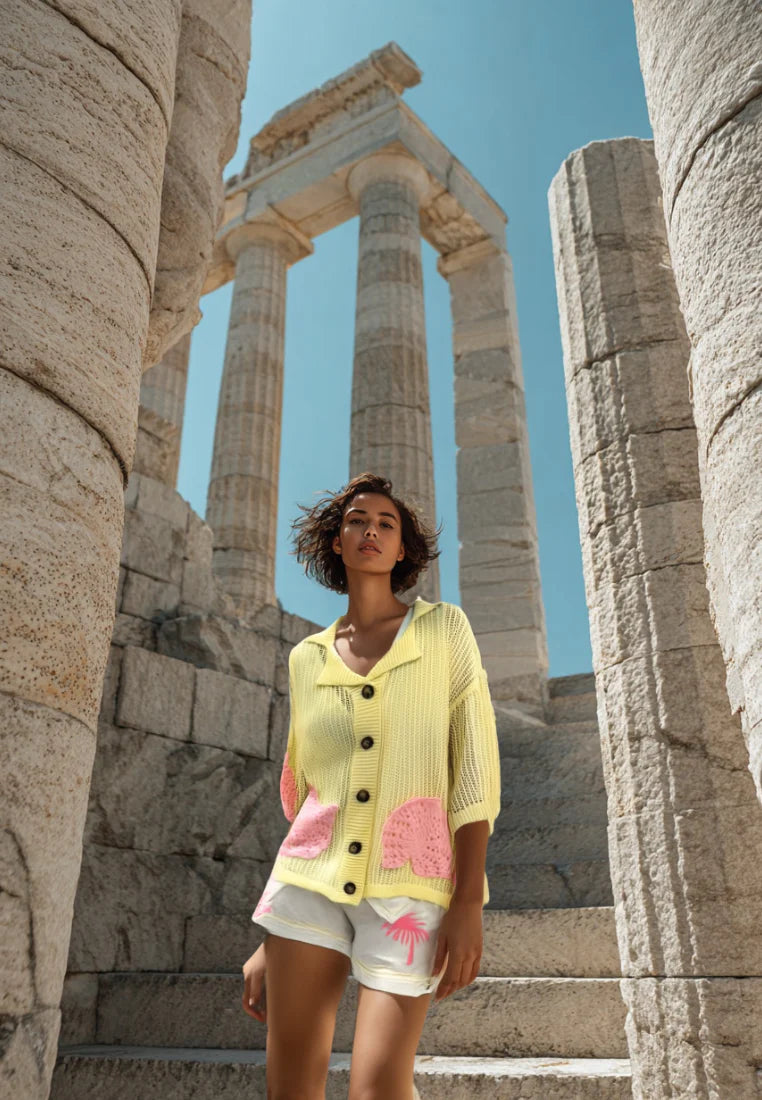 Shelina Knit Textured Shirt قميص محبوك ذو ملمس مميز