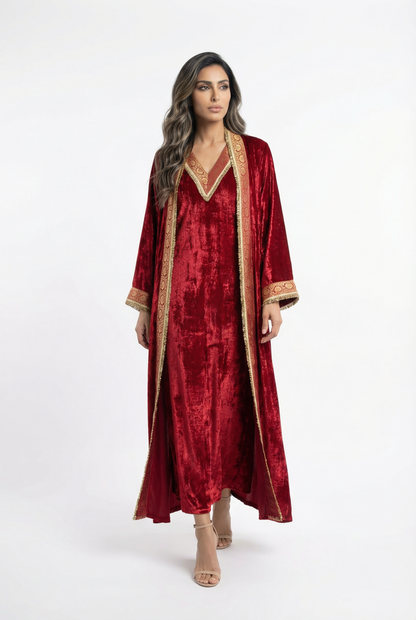 Velvet Bish Set - Brown Loft
