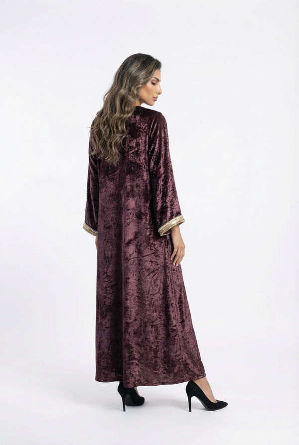 Velvet Pearl Kaftan قفطان مخملي لؤلؤي
