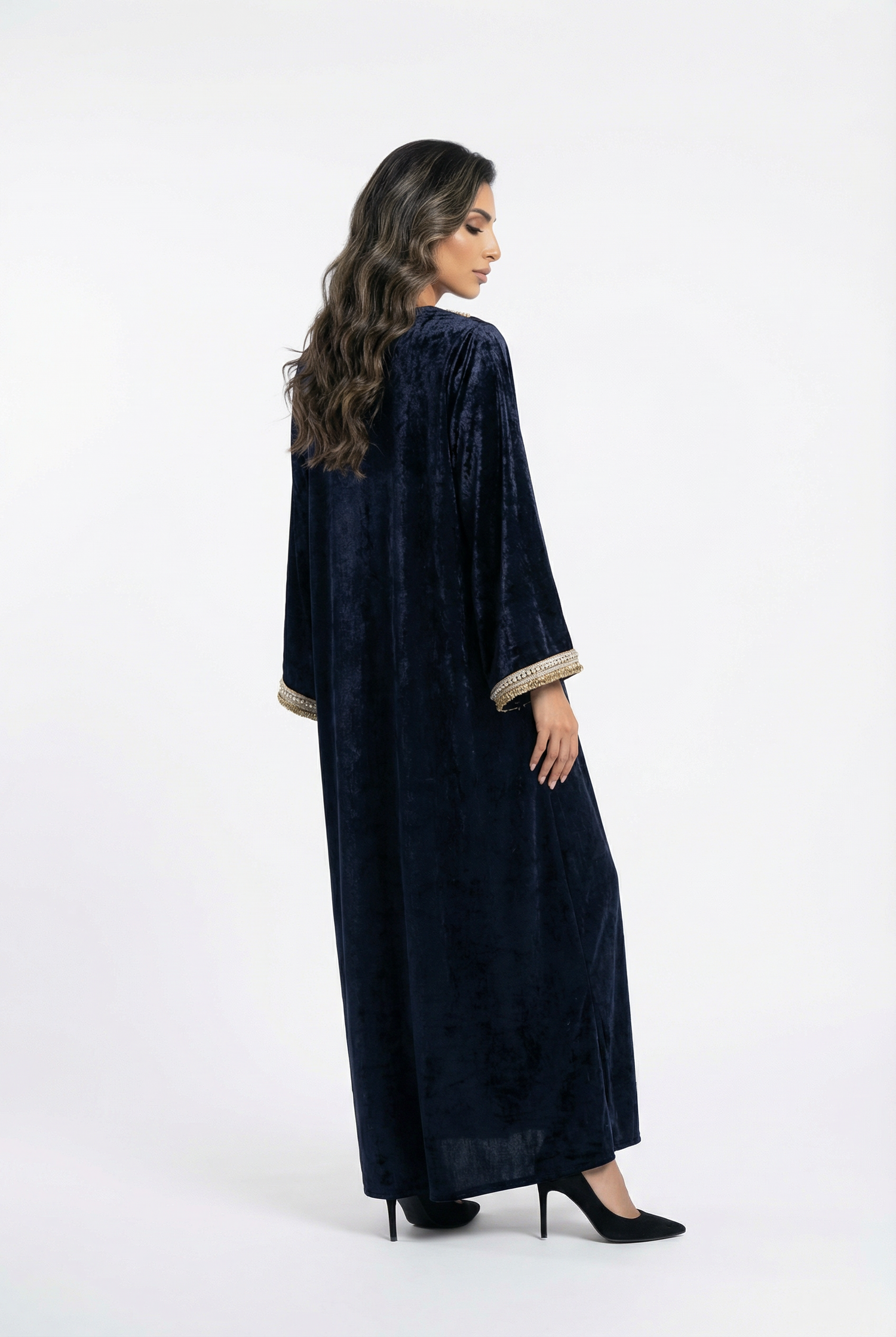 Velvet Pearl Kaftan - Brown Loft