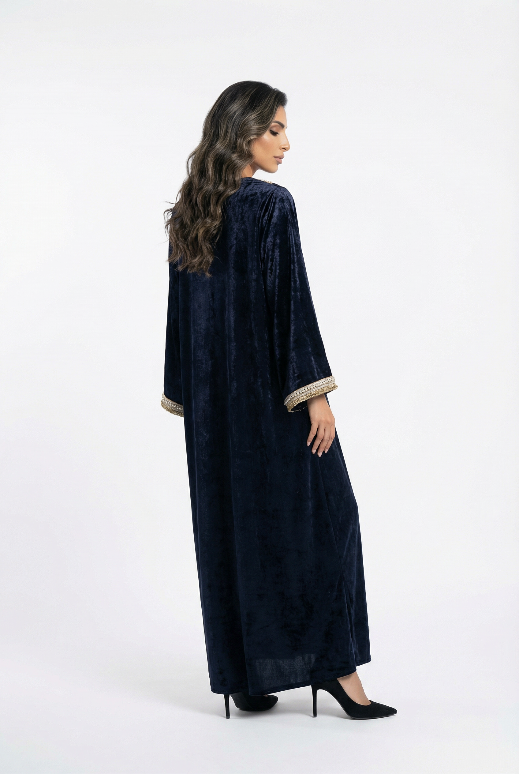 Velvet Pearl Kaftan - Brown Loft