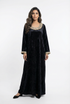 Velvet Pearl Kaftan - Brown Loft