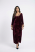 Velvet Fringe Kaftan - Brown Loft