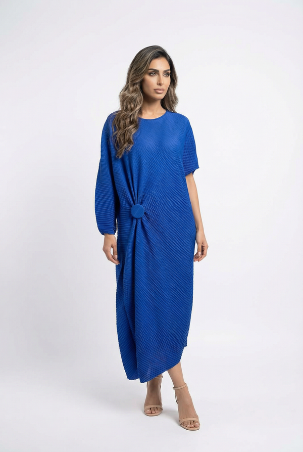Plisse Long Dress - L19196