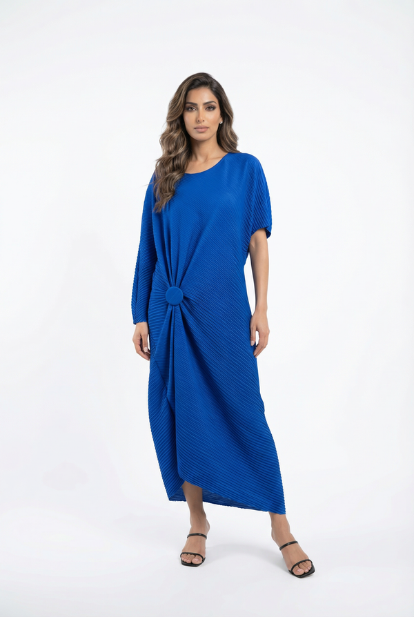 Plisse Long Dress - L19196