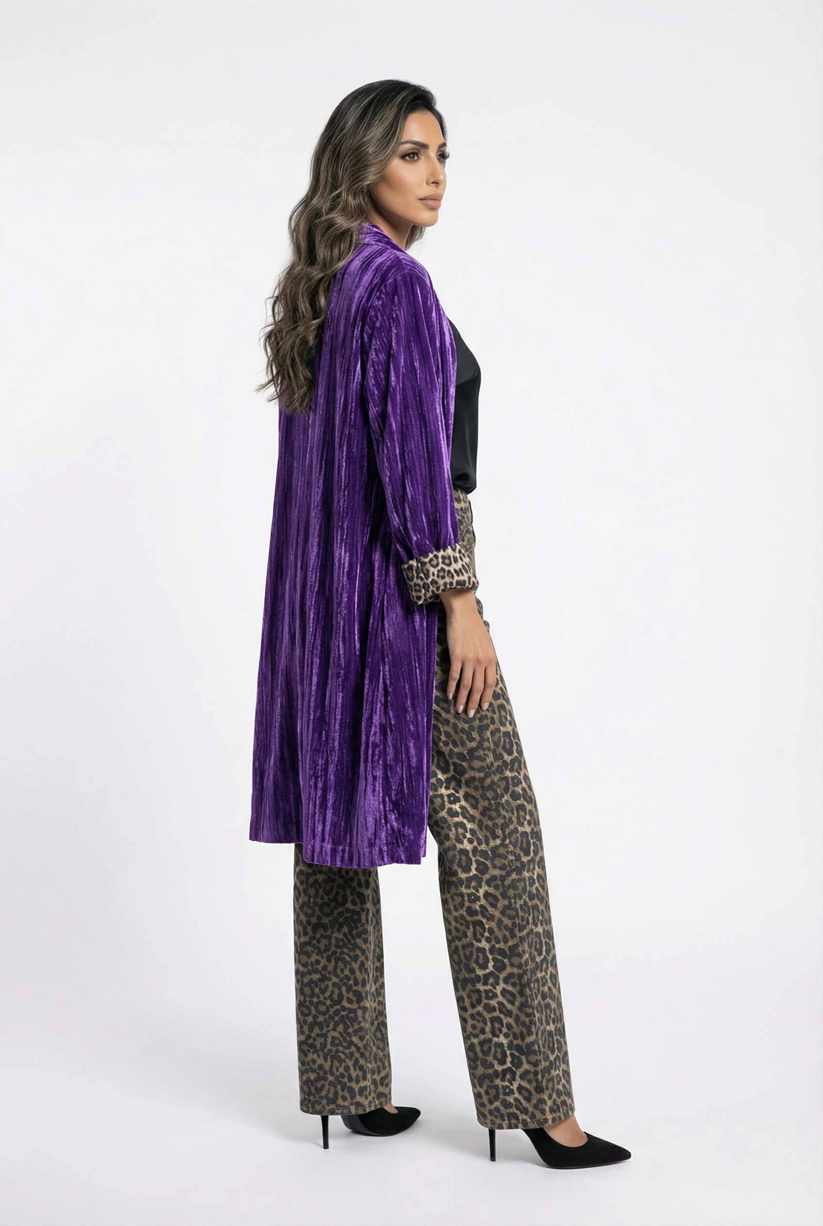 2352328 Velvet Jacket - Brown Loft