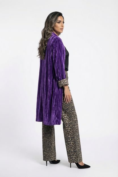 2352328 Velvet Jacket - Brown Loft
