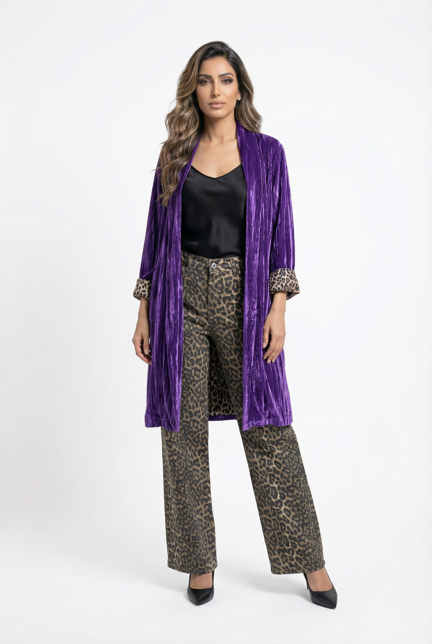 2352328 Velvet Jacket - Brown Loft