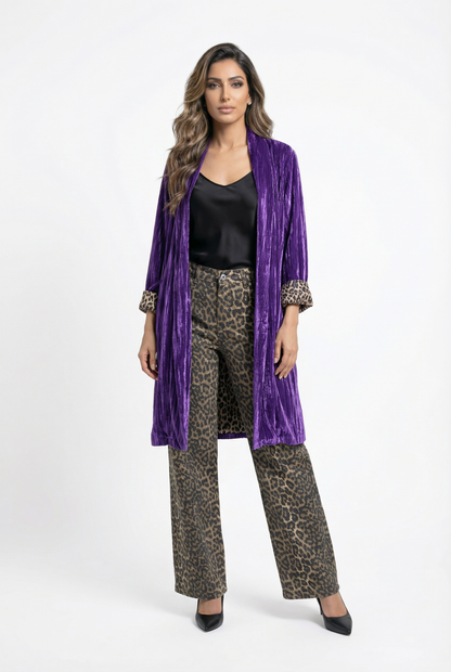 2352328 Velvet Jacket - Brown Loft
