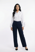 33087 Mid Rise Waist Straight Leg Pants - Brown Loft