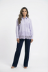 COBEB1003 Oversized Lace Panel Shirt - Brown Loft