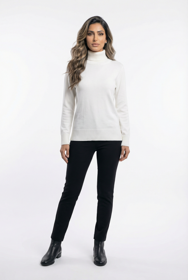 23662 Collo Oversized Sweater Top بلوزة صوفية واسعة