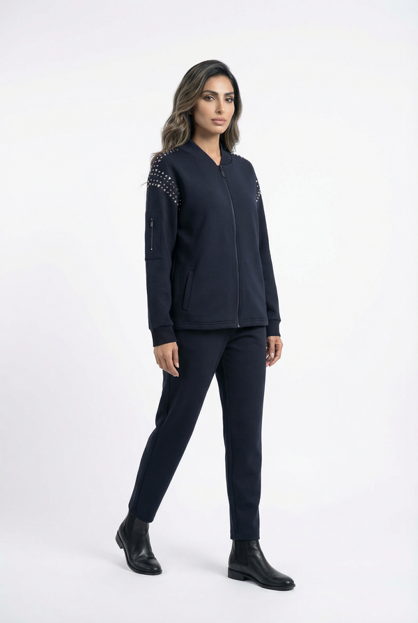 255219999 Oversized Bomber Jacket جاكيت بومبر كبير الحجم