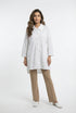 25S-5074 Buttoned Collared Oversize Long Back Trench Coat - Brown Loft