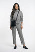 54-1016/5017 Herringbone Weave Jacket And Pants - Brown Loft