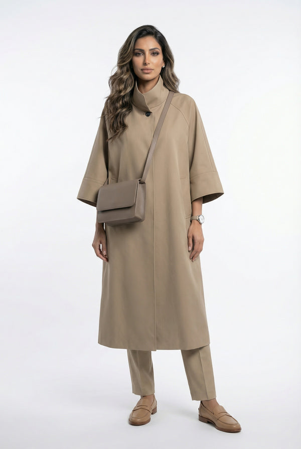 V26019 Oversized Cape Coat معطف الرأس المتضخم
