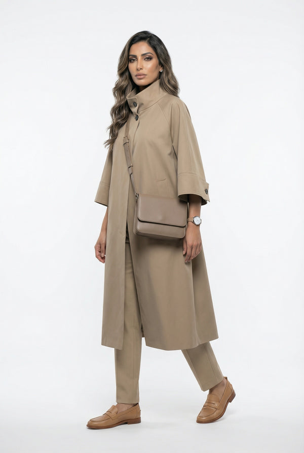 V26019 Oversized Cape Coat معطف الرأس المتضخم