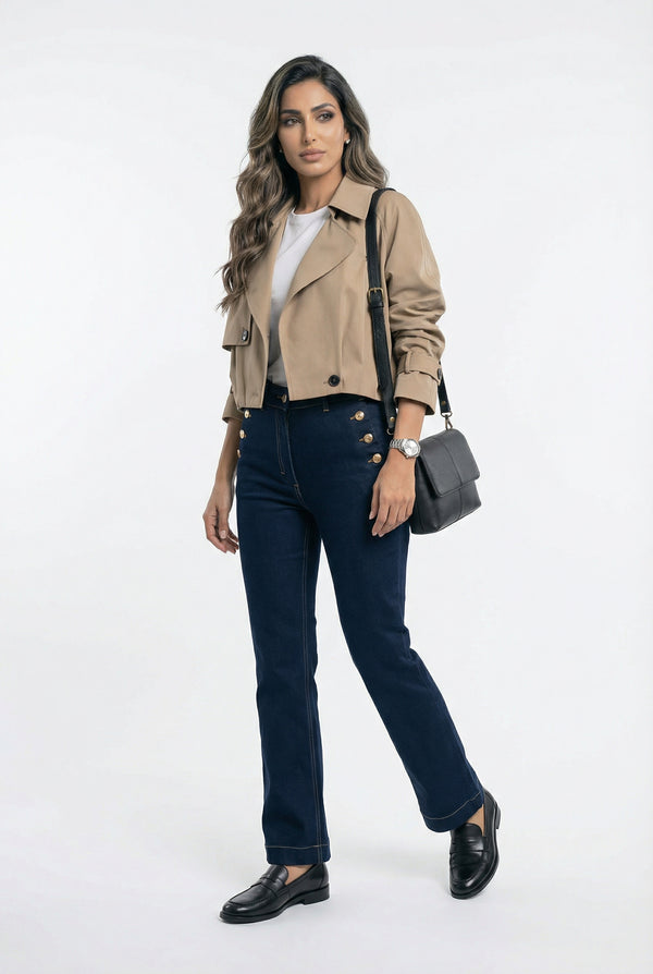 V26016 Cropped Jacket سترة اقتصاص