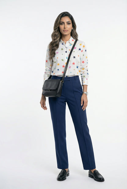 33285 Straight Leg Pants - Brown Loft